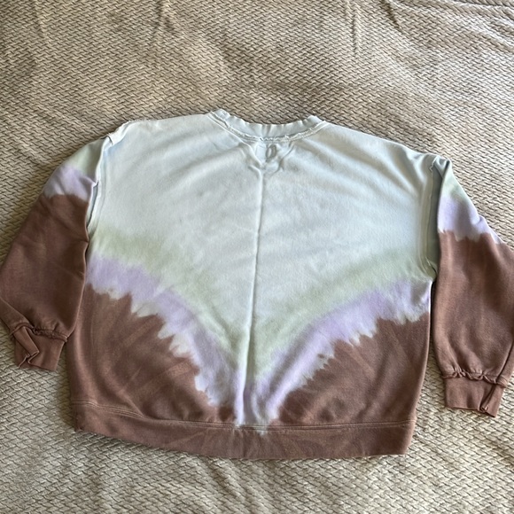 Free People Ombré Metti Crew in Phlox Combo, Oversized Small - Picture 3 of 5